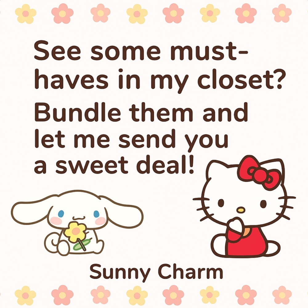 Hello Kitty and Cinnamoroll invite you to bundle your favorites❗️💖